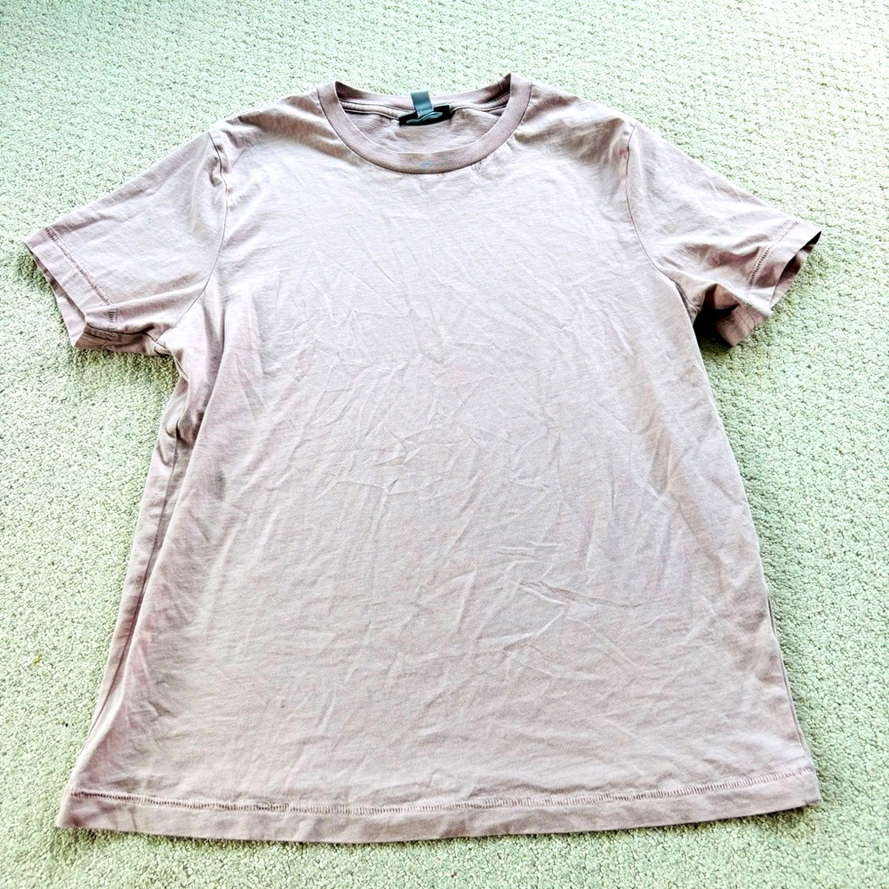 Frank & oak pink organic cotton basic tee